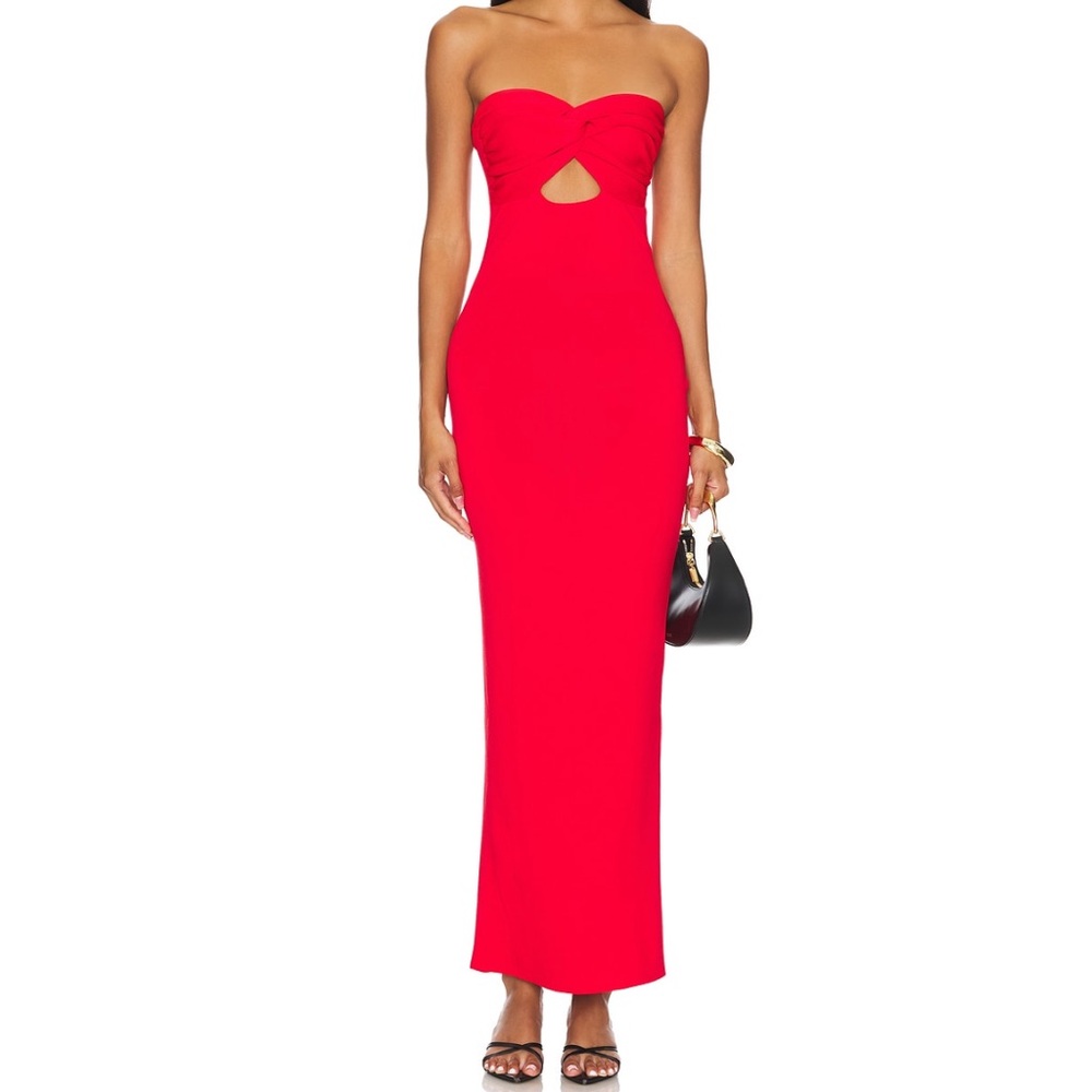 Revolve SNDYS Maia Maxi Red Dress